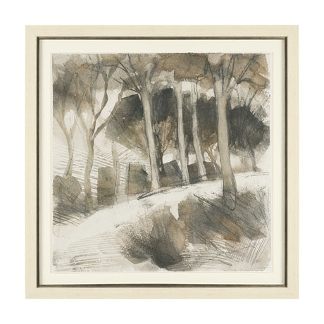 Deer Trail II by Mercana Studio Hand Embelished Textured Framed Artwork Matted under Glass from Mercana - Luna Furniture