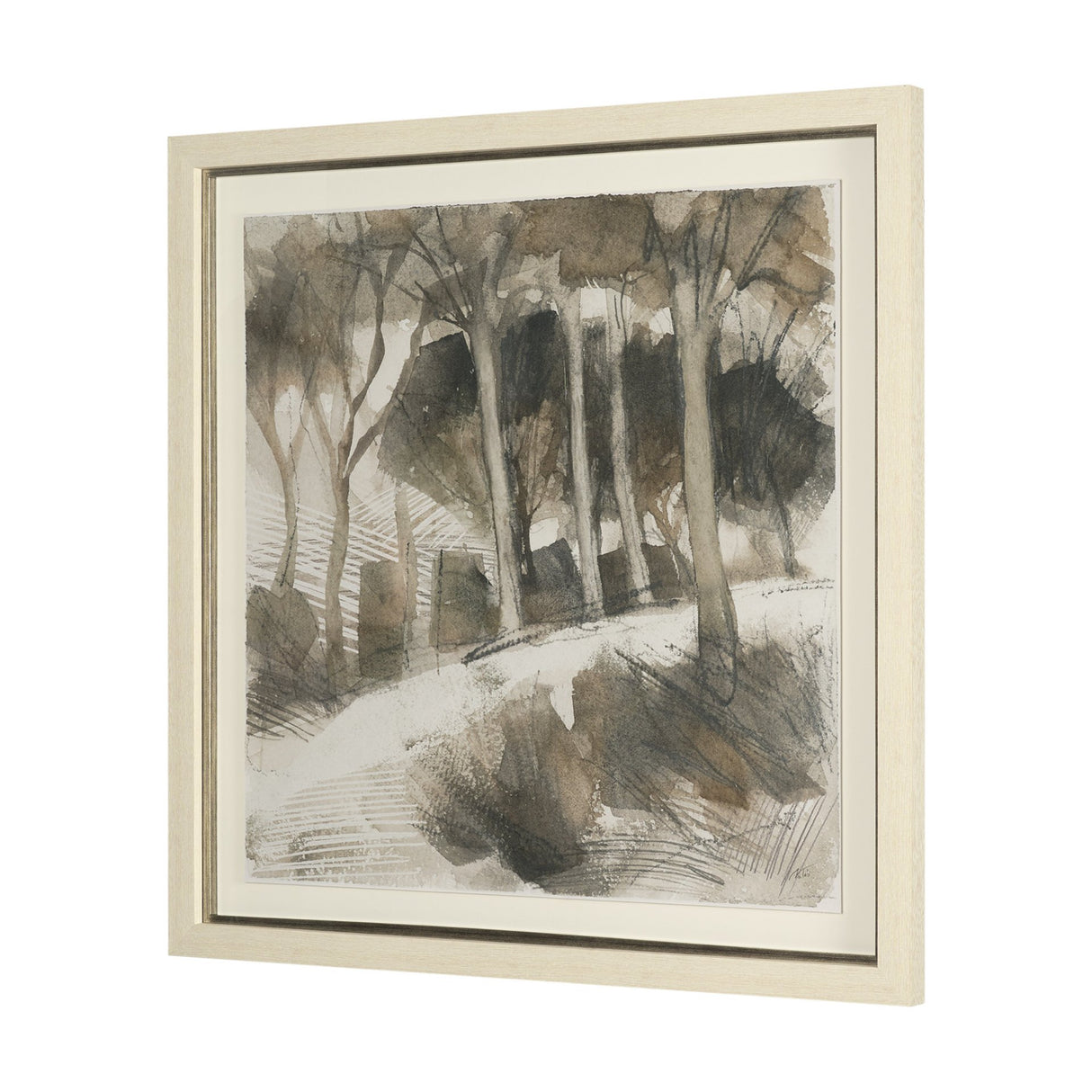 Deer Trail II by Mercana Studio Hand Embelished Textured Framed Artwork Matted under Glass from Mercana - Luna Furniture