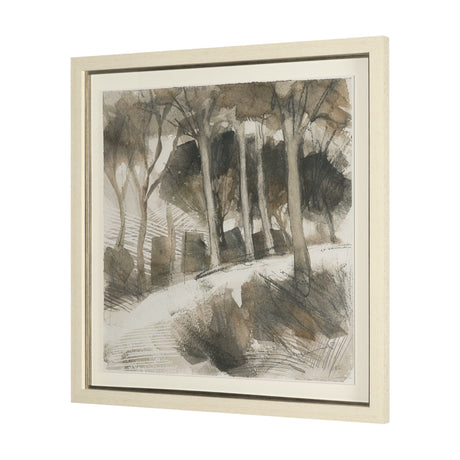 Deer Trail II by Mercana Studio Hand Embelished Textured Framed Artwork Matted under Glass from Mercana - Luna Furniture
