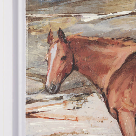 Equine Echoes II by Mercana Studio Hand Embelished Textured Framed Artwork Matted under Glass from Mercana - Luna Furniture
