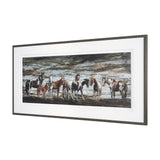 Equine Echoes III by Mercana Studio Hand Embelished Textured Framed Artwork Matted under Glass from Mercana - Luna Furniture