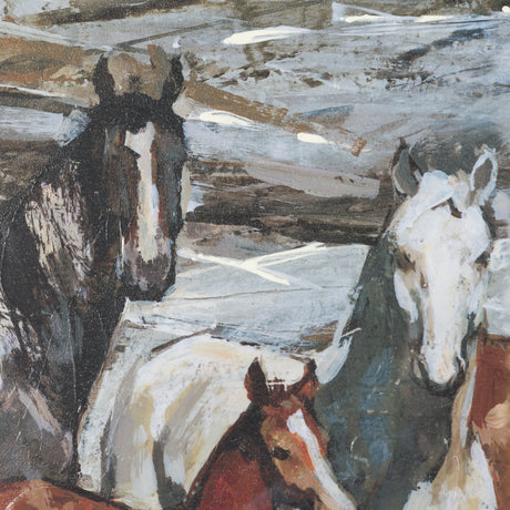 Equine Echoes III by Mercana Studio Hand Embelished Textured Framed Artwork Matted under Glass from Mercana - Luna Furniture
