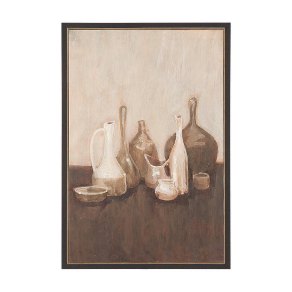 Bottled Perspective I by Mercana Studio Hand-Embellished Textured Framed Canvas Artwork