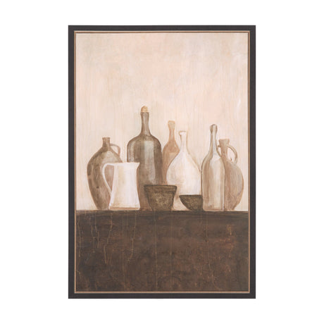 Bottled Perspective III by Mercana Studio Hand-Embellished Textured Framed Canvas Artwork from Mercana - Luna Furniture