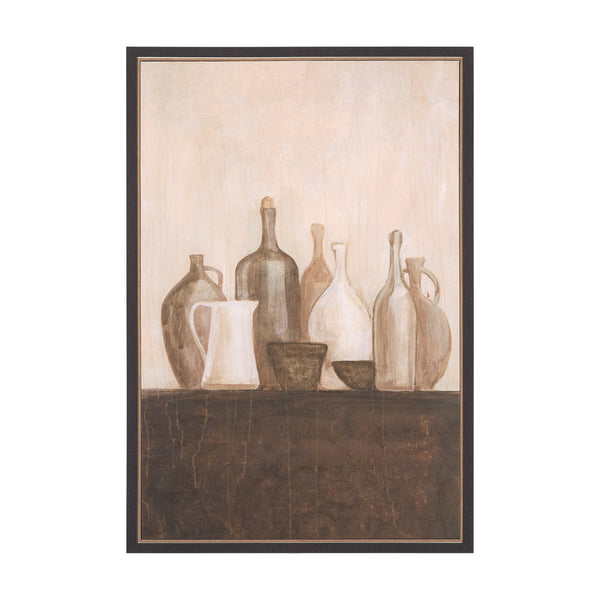 Bottled Perspective III by Mercana Studio Hand-Embellished Textured Framed Canvas Artwork
