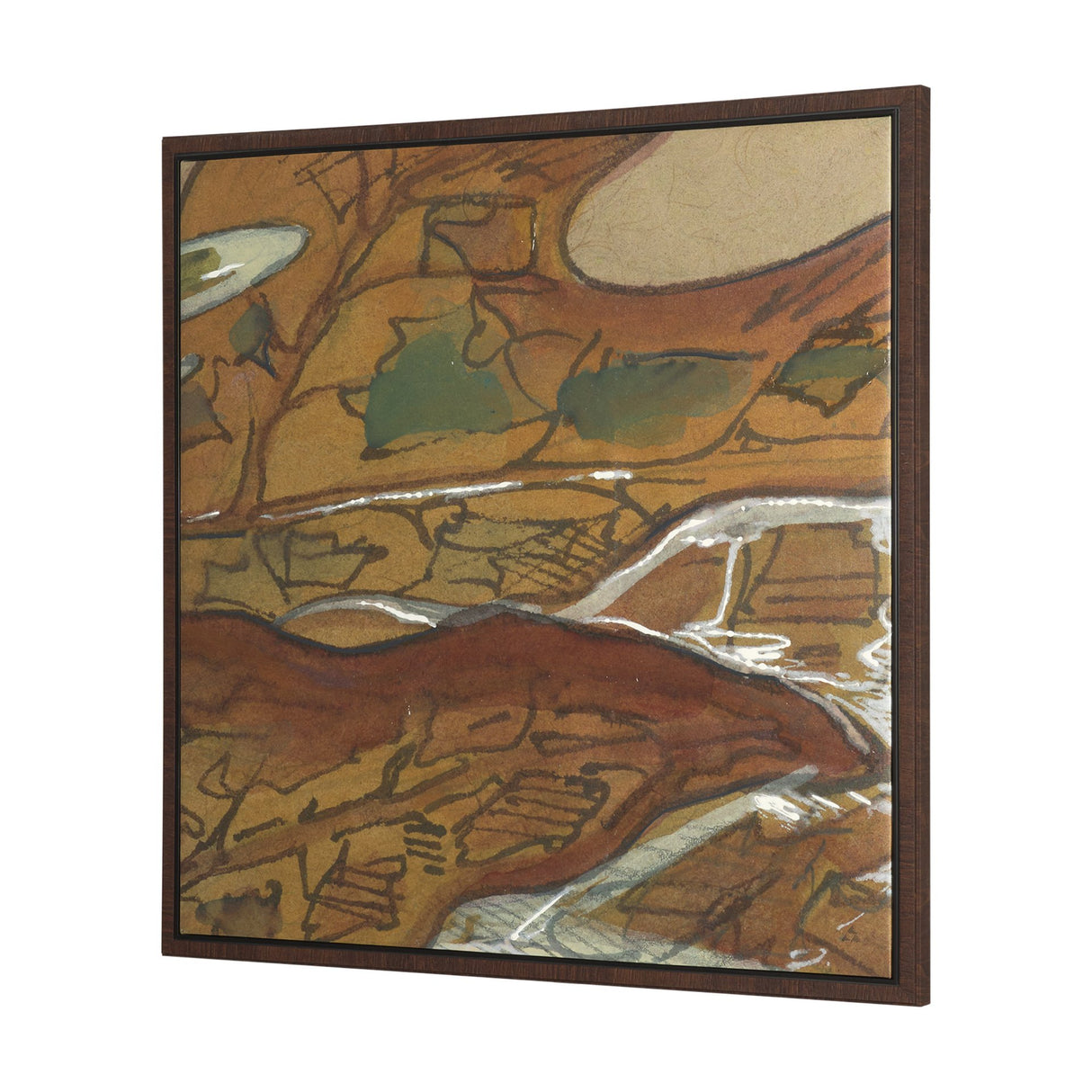 Rusttone II by Mercana Studio Hand-Embellished Textured Framed Canvas Artwork from Mercana - Luna Furniture