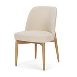 Abbie Curved Back Oatmeal Fabric Dining Side Chair, Set of 2 from Mercana - Luna Furniture