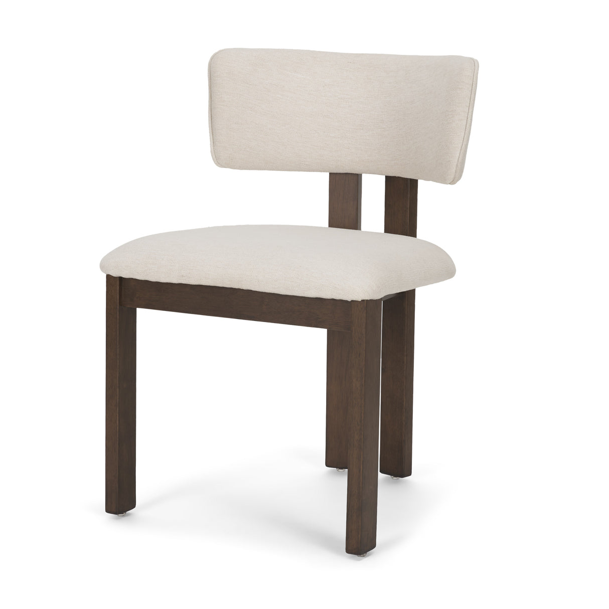 Soho Curved Open Back Cream Chenille Tripod Frame Dining Chair, Set of 2 from Mercana - Luna Furniture