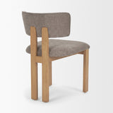 Soho Curved Open Back Gray Chenille Tripod Frame Dining Side Chair, Set of 2 from Mercana - Luna Furniture
