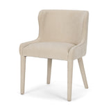 Nolan Slope Cream Chenille Dining Chair, Set of 2 from Mercana - Luna Furniture