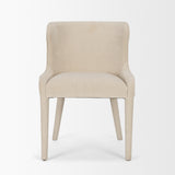 Nolan Slope Cream Chenille Dining Chair, Set of 2 from Mercana - Luna Furniture
