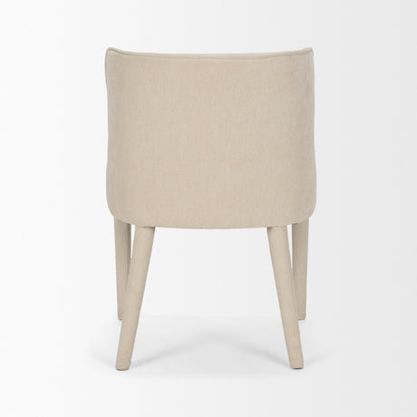 Nolan Slope Cream Chenille Dining Chair, Set of 2 from Mercana - Luna Furniture