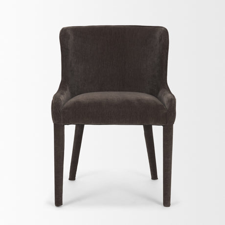 Nolan Slope Charcoal Chenille Dining Chair, Set of 2 from Mercana - Luna Furniture
