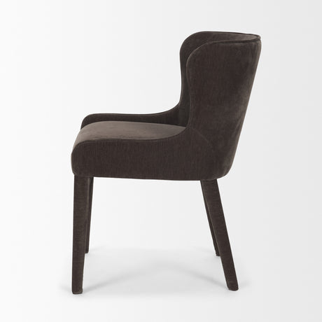 Nolan Slope Charcoal Chenille Dining Chair, Set of 2 from Mercana - Luna Furniture