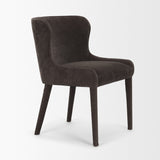 Nolan Slope Charcoal Chenille Dining Chair, Set of 2 from Mercana - Luna Furniture