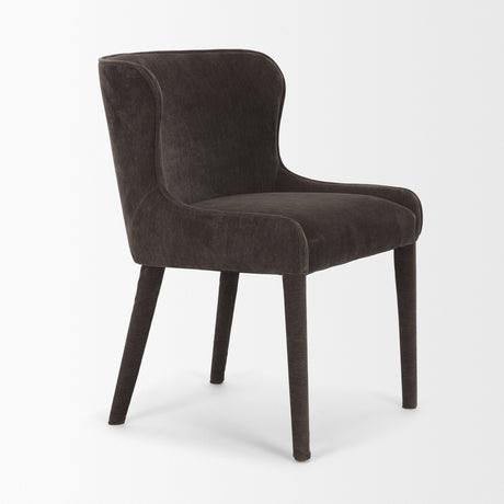 Nolan Slope Charcoal Chenille Dining Chair, Set of 2 from Mercana - Luna Furniture