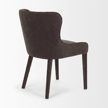 Nolan Slope Charcoal Chenille Dining Chair, Set of 2 from Mercana - Luna Furniture