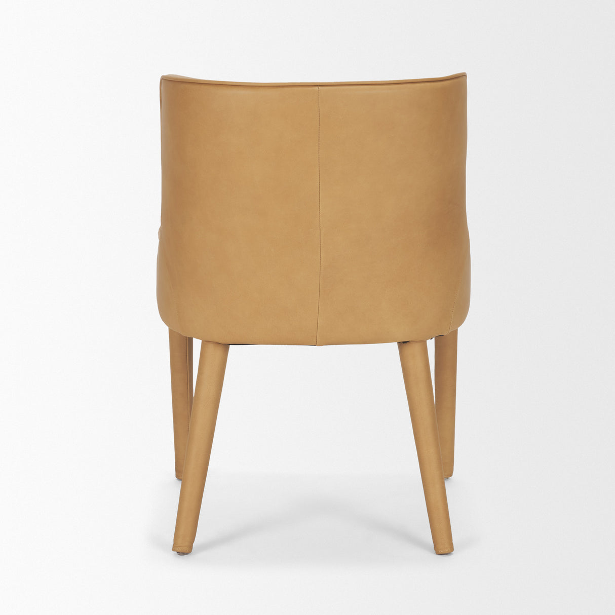 Nolan Slope Tan Leather Dining Chair, Set of 2 from Mercana - Luna Furniture