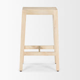 Colony Light Brown Solid Wood Counter Stool from Mercana - Luna Furniture