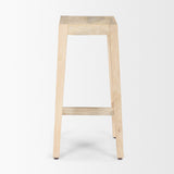 Colony Light Brown Solid Wood Counter Stool from Mercana - Luna Furniture