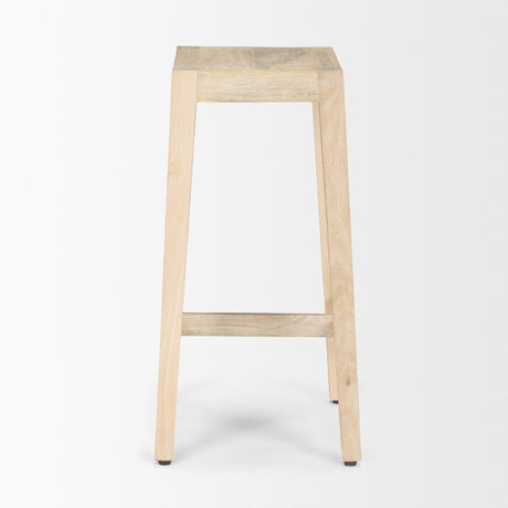 Colony Light Brown Solid Wood Counter Stool from Mercana - Luna Furniture