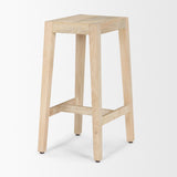 Colony Light Brown Solid Wood Counter Stool from Mercana - Luna Furniture