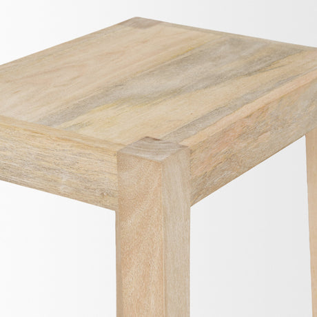 Colony Light Brown Solid Wood Counter Stool from Mercana - Luna Furniture