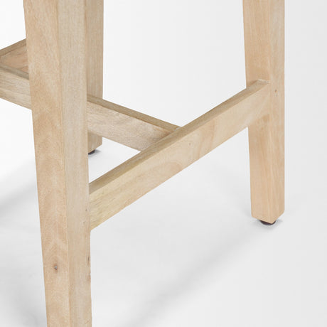 Colony Light Brown Solid Wood Counter Stool from Mercana - Luna Furniture