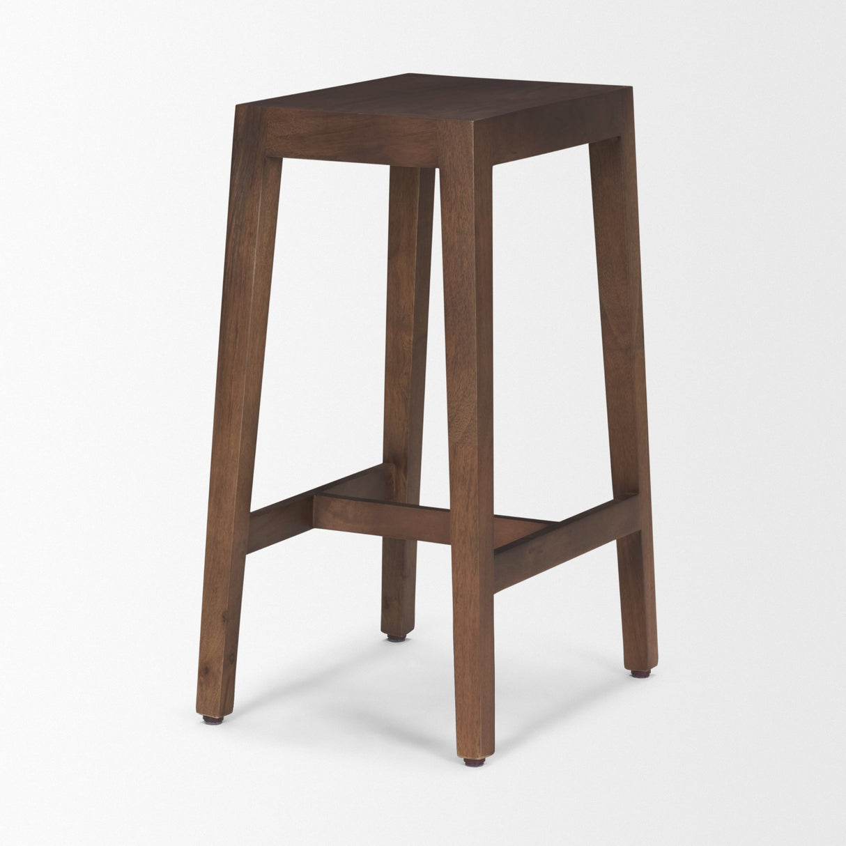 Colony Medium-Dark Brown Solid Wood Counter Stool from Mercana - Luna Furniture