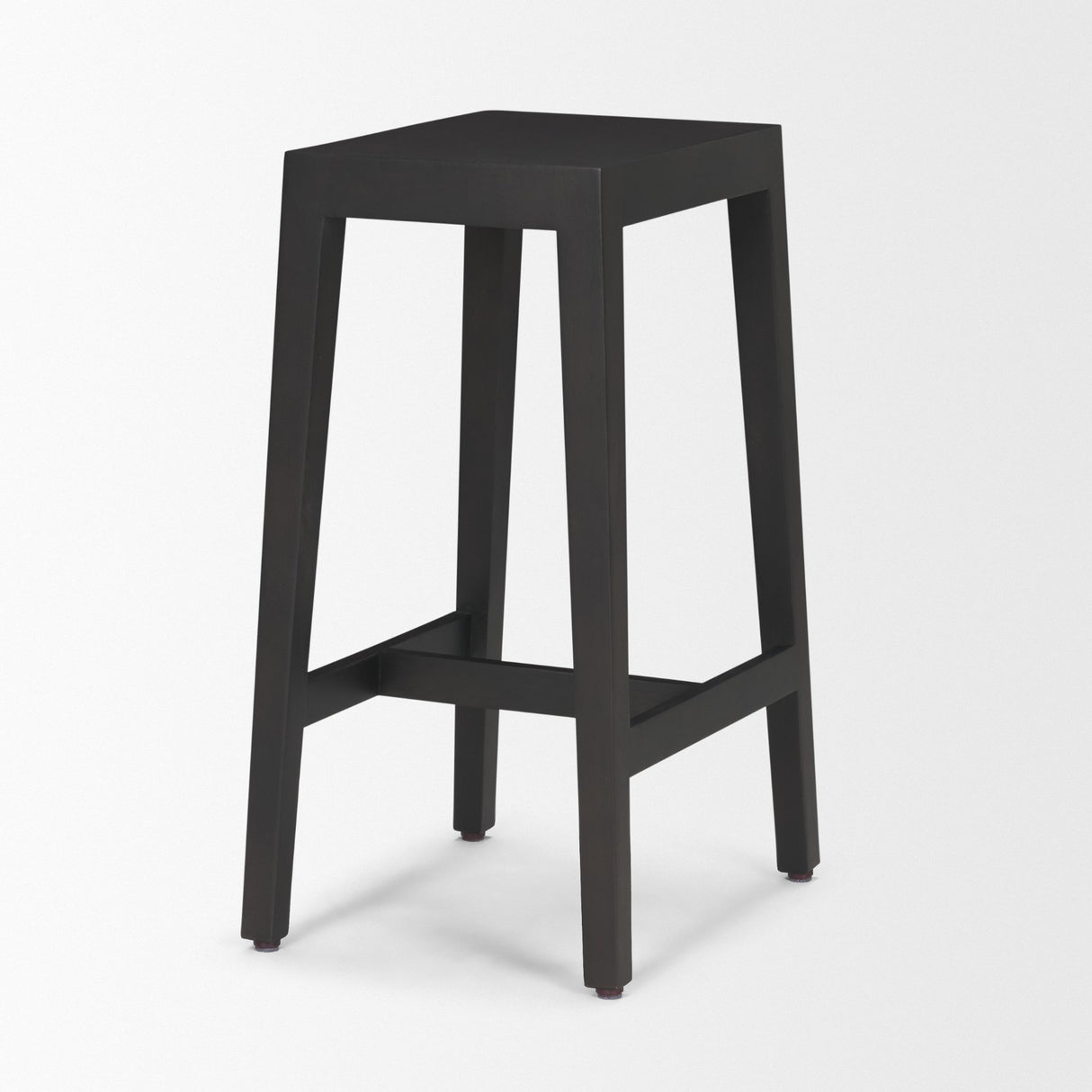 Colony Black-Brown Solid Wood Counter Stool from Mercana - Luna Furniture