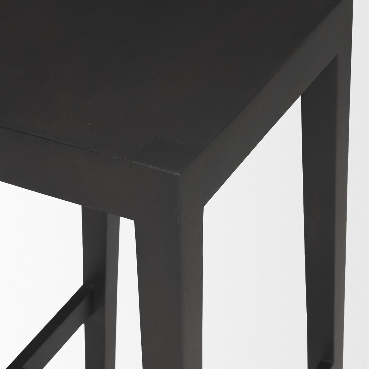 Colony Black-Brown Solid Wood Counter Stool from Mercana - Luna Furniture