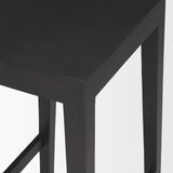 Colony Black-Brown Solid Wood Counter Stool from Mercana - Luna Furniture