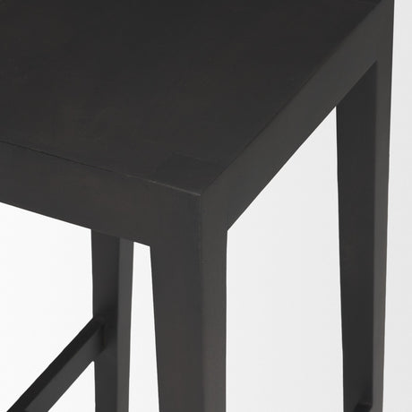 Colony Black-Brown Solid Wood Counter Stool from Mercana - Luna Furniture
