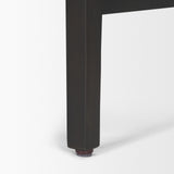 Colony Black-Brown Solid Wood Counter Stool from Mercana - Luna Furniture