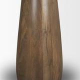 Allyson 32" Round Medium Brown Wood w/ Pink Marble Top Bistro Table from Mercana - Luna Furniture
