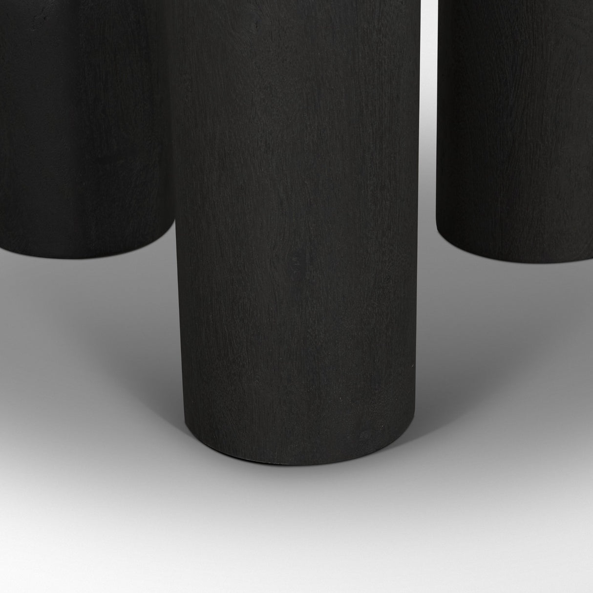 Sonel Matte Black Wood Pedestal Foyer Table from Mercana - Luna Furniture