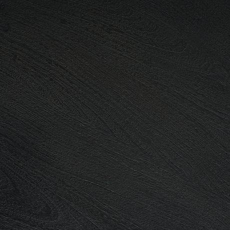 Sonel Matte Black Wood Pedestal Foyer Table from Mercana - Luna Furniture