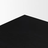 Grier Matte Black Stained Wood w/ Black Cane Accent Cabinet from Mercana - Luna Furniture