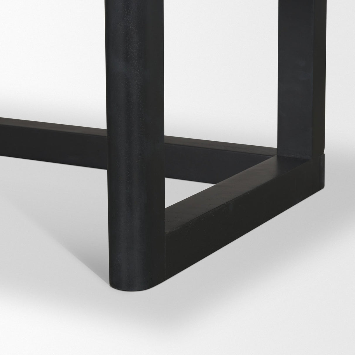Grier 60" Black Solid Wood W/ Black Cane Office Desk from Mercana - Luna Furniture