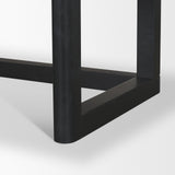 Grier 60" Black Solid Wood W/ Black Cane Office Desk from Mercana - Luna Furniture
