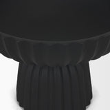 Ciaran Smooth Fluted Matte Black Metal Decorative Bowl from Mercana - Luna Furniture