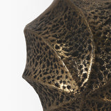Imani Small Sculptural Textured Antiqued Gold Metal Decorative Orb Object from Mercana - Luna Furniture