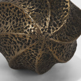 Imani Large Sculptural Textured Antiqued Gold Metal Decorative Orb Object from Mercana - Luna Furniture