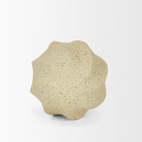 Imani Small Sculptural Textured Beige Metal Decorative Orb Object from Mercana - Luna Furniture
