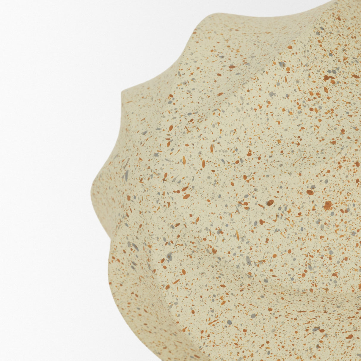 Imani Small Sculptural Textured Beige Metal Decorative Orb Object from Mercana - Luna Furniture