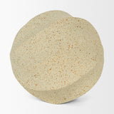 Imani Large Sculptural Textured Beige Metal Decorative Orb Object from Mercana - Luna Furniture