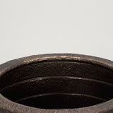 Aivana Large Antiqued Gold Metal Floor Vase from Mercana - Luna Furniture
