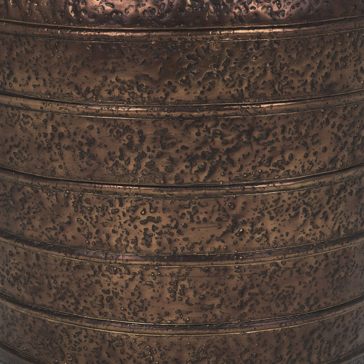 Aivana Large Antiqued Gold Metal Floor Vase from Mercana - Luna Furniture