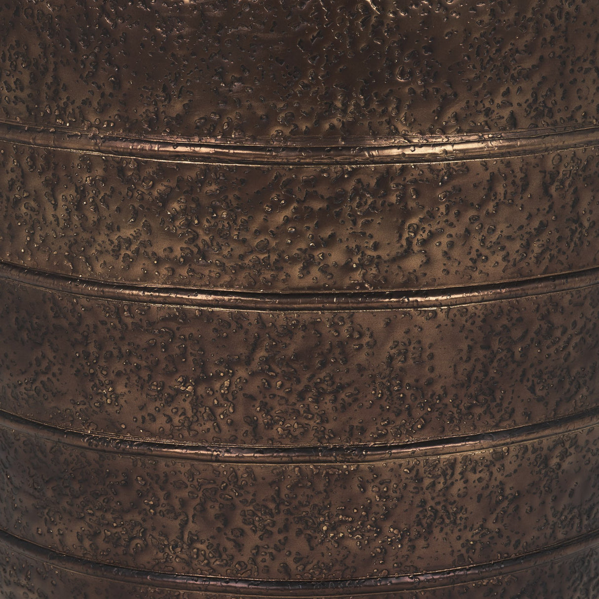 Aivana Extra Large Antiqued Gold Metal Floor Vase from Mercana - Luna Furniture