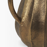 Anya Antiqued Brass Scalloped Petal Cast Metal Jug from Mercana - Luna Furniture